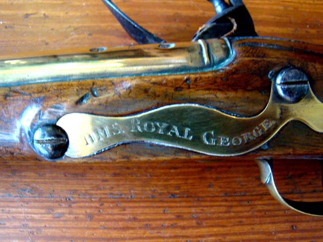 A Rare and Historic British Sea Service Flintlock Blunderbuss issued to H M S Royal George circa 1758 — image 2